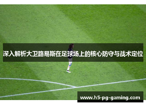 深入解析大卫路易斯在足球场上的核心防守与战术定位 深入解析大卫路易斯在足球场上的核心防守与战术定位