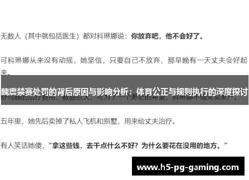 魏震禁赛处罚的背后原因与影响分析：体育公正与规则执行的深度探讨